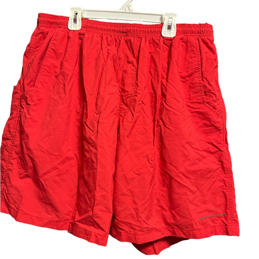 Red Columbia men’s swim trunk Sz XL